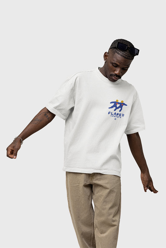 BLUE LOVE WHITE SHIRT