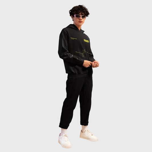 LINES BLACK HOODIE